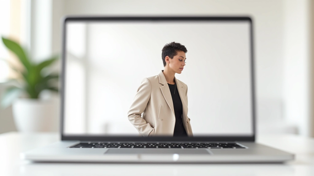 Lookbook online, gallery interattiva per collezioni fashion, estetica minimale luxury